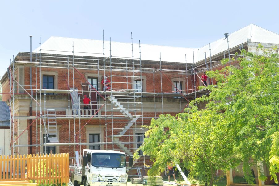 Box Gutter Work on the Old Convent